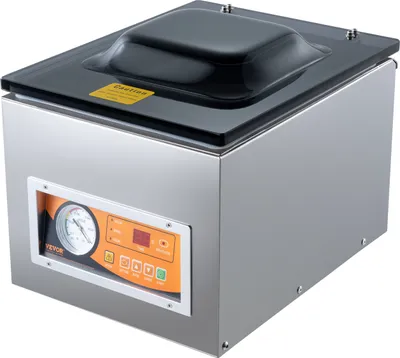 Zdjęcie produktu dla VEVOR komorowa zgrzewarka próżniowa 260 W zgrzewarka próżniowa do wilgotnej żywności marynat mięsnych itp. kompaktowy rozmiar z długością zgrzewania 26 cm do użytku w kuchniach prywatnych i w sektorze komercyjnym