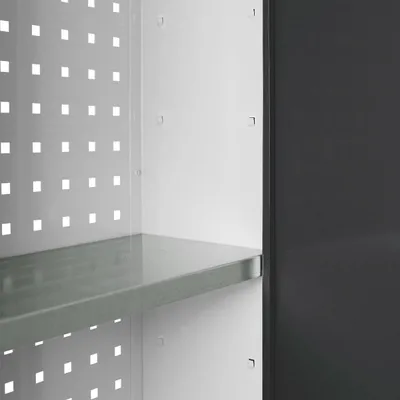 Produktbild von "WALLEX" Wandschrank 3-türig RAL 7035 / 7016
