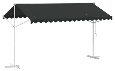 Produktbild von vidaXL Freistehende Markise 4 x 3 m Polyester Anthrazit