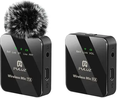 Obrázok produktu pre Puluz Wireless Lavalier Microphone PULUZ 1 TX + 1 RX