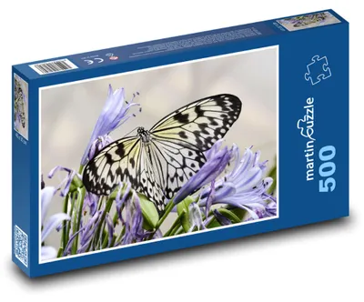 Produktbild von Puzzle 500 Schmetterling auf Blumen - martinpuzzle