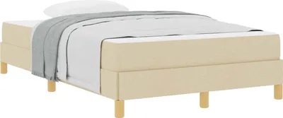 Immagine prodotto di Letto a molle con materasso Crema 120 x 200 cm Tessuto