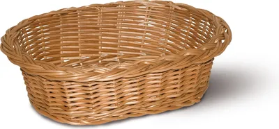 Produktbild von Schalenkorb, Aufbewahrungskorb, Dekokorb, aus Vollweide, braun, 30x21x10cm