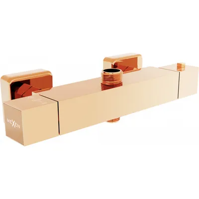 Obrázek produktu pro Mexen Cube termostatická sprchová baterie, Zlatorůžová - 77250-60