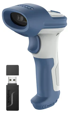 Zdjęcie produktu dla inateck BCST-73_WHITE BLUE inateck Barcodescanner 73 white blue [BCST-73_white blue]