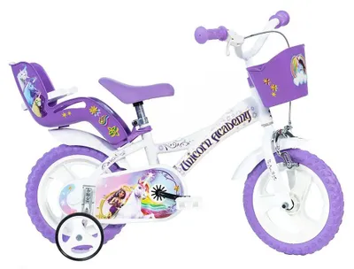 Productafbeelding van Kinderfiets Dino Bikes, design Eenhoorn ACADEMY, 12 inch, modeljaar 2025