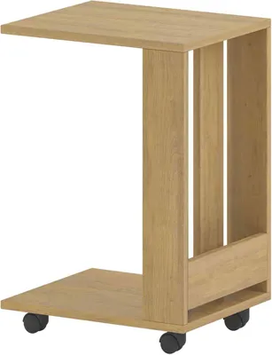 Immagine prodotto di DECORTIE Edi Tavolino moderno in rovere multiuso con creatività, 37 x 45 x 60 cm