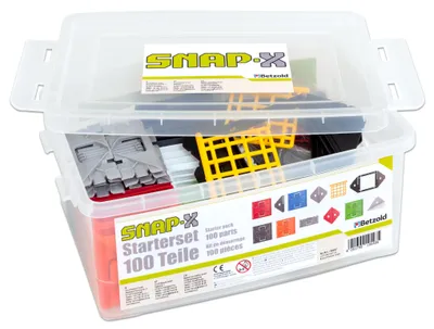 Image de Kit de démarrage SNAP-X, 100 pièces, jeu de construction pour développer la motricité et la dextérité, la créativité
