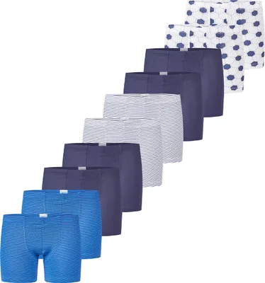 Produktbild von Schiesser 10er Pack Kids Boys 95/5 Organic Baumwolle Retro Short / Pant Komfortabler Beinausschnitt , Extra softer Bund, Elastische Single-Jersey-Qualität