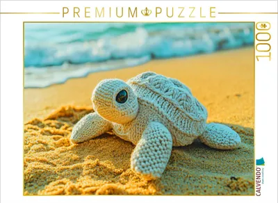 Produktbild von CALVENDO Puzzle Kleine Schildkröte | 1000 Teile Lege-Größe 64x48cm Foto-Puzzle für glückliche Stunden