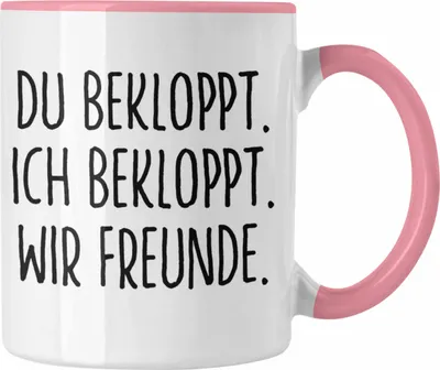 Produktbild von Trendation - Beste Freunde Tasse Geschenk Beste Freundin Freund Kaffeetasse Geschenkidee BFF Allerbeste Freundin Spruch Geburtstag Freundinnen (Rosa)