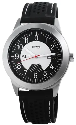 Produktbild von eTic Herrenuhr mit Silikonarmband