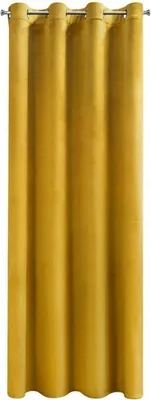 Obrázok produktu pre Záves s očkami žltý 140x250 cm 200 g/m2 moderný