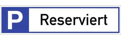 Produktbild von Dreifke® Schild Parkplatzreservierer Reserviert, Alu, 460x110 mm