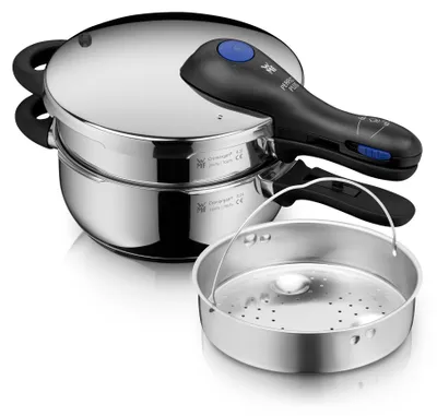 Image de WMF Perfect Plus One Pot Schnellkochtopf-Set, 22 cm, 3 & 4,5 L, stapelbar, 1512001184 4000530725196