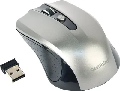 Produktbild von gembird Maus OPT WIRELESS 4 Tasten inkl. USB schwarz-grau