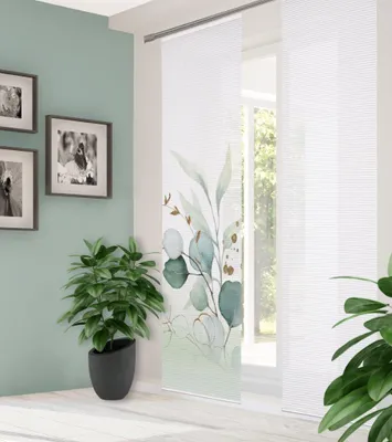 Produktbild von 84096 ABANIO Schiebegardine rec. Polyester, 245x60 cm, halbtransparent