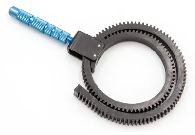 Produktbild von vhbw Universal Zoom-Hebel für Kamera, DSLR, Systemkamera - Follow Focus mit Gummiband Schwarz Hellblau