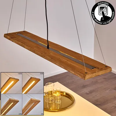 Produktbild von Volano »Volano« dimmbare aus Holz/Metall in Braun/Dunkelgrau