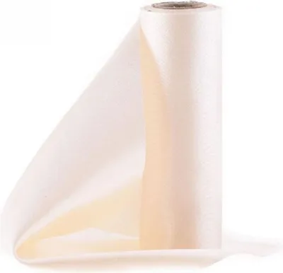 Image de Tissu satin lisse, chemin de table, crème, 0,16 x 9 m