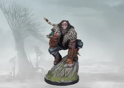 Produktbild von Nords Savage Offizier mit Kommando-Upgrade Tabletop-Miniatur aus Resin, inkl. Bases & Karten