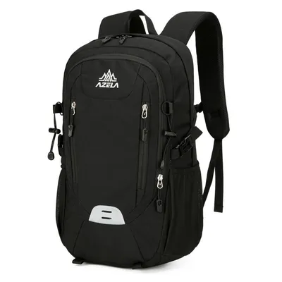 Produktbild von Wanderrucksack 30L, Schwarz - Leichter Trekkingrucksack für Outdoor, Camping & Sport - Robuster Tagesrucksack mit praktischen Fächern