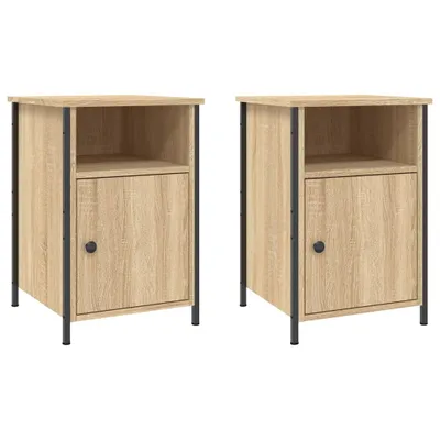 Produktbild von Nachttische 2 Stk. Sonoma-Eiche 40x42x60 cm Holzwerkstoff