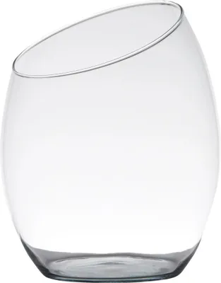 Produktbild von Dekoglas, Vase INNIS mit schrägem Rand H. 20cm transparent Glas Hakbijl