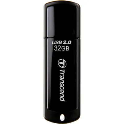 Produktbild von Transcend JetFlash 350, 32 GB, USB Typ-A, 2.0, Kappe, 8,5 g, Schwarz