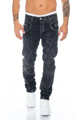 Produktbild von Cipo & Baxx Herren Jeans Hose BJ288 Schwarz, W33/L32