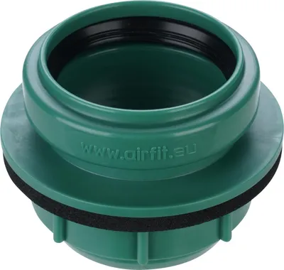 Zdjęcie produktu dla tuleja wkręcana airfit DN 50, zielona, wykonana z PP, stabilizowana UV