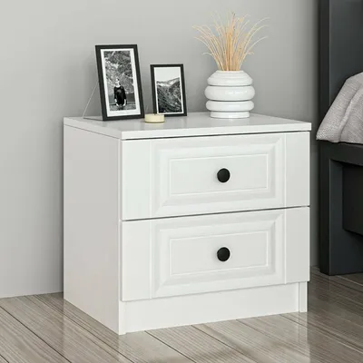 Immagine prodotto di Ismael - Comodino, 72x42x77h cm Bianco, un Ripiano