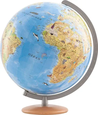 Image de Globe lumineux Columbus pour enfants Notre Terre D 34 cm avec stylo d'exploration
