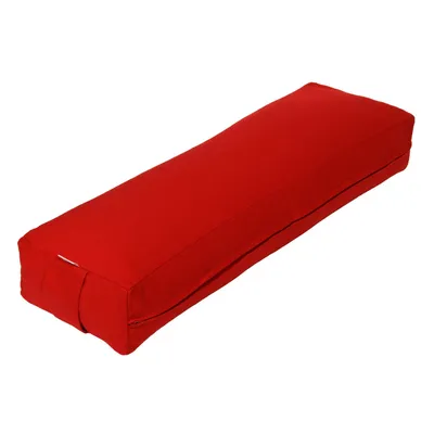 Produktbild von yogabox Pranayama Kissen BASIC - rot 70 x 20 x 10 cm Buchweizenschalen