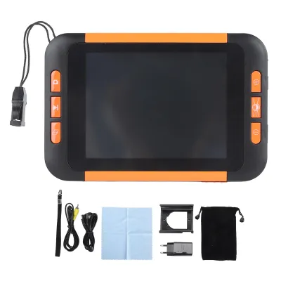 Zdjęcie produktu dla 3,5-calowy cyfrowy powiększalnik wideo LCD, 2-32-krotny zoom, elektroniczny czytnik dla osób niedowidzących, wtyczka UE