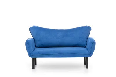 Immagine prodotto di Hanah Home, Chatto - Blue, divano letto, divano letto a 2 posti, blu, cotone, 150 x 75 x 70 x cm