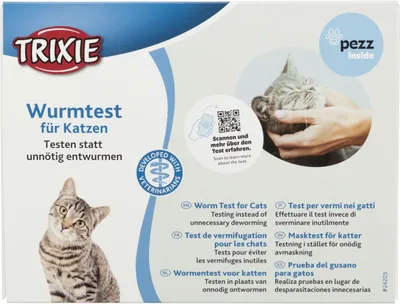 Produktbild von TRIXIE Wurmtest für Katzen, 19,5 x 15 x 2 cm
