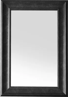Obrázek produktu pro BELIANI Nástěnné zrcadlo černé 61 x 91 cm ze syntetického materiálu inspirované minimalistickým skandinávským stylem