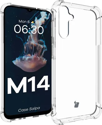 Produktbild von Elastyczne etui Bizon Case Salpa do Galaxy M14 5G, przezroczyste