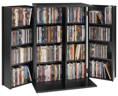 Immagine prodotto di VEVOR Mobile porta DVD a 16 scomparti, mobile porta supporti multimediali da terra 610 x 368 x 846 mm, mobile salvaspazio per CD, DVD, libri e dischi di giochi, per soggiorno, ufficio domestico e studio di registrazione, nero