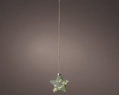 Produktbild von Lumineo LED Stern grün/warmes weiss 20cm