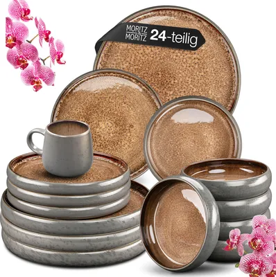 Produktbild von Moritz & Moritz SOLID 24tlg Geschirrset Beige