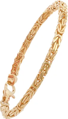 Produktbild von Goldarmband Königskette  Breite 3,5 mm  21 cm massiv 750-18 Karat Gold