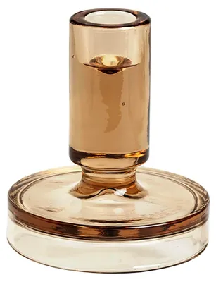 Produktbild von Kerzenständer Petra aus Glas in Indian Tan, Maße: 10x11 cm