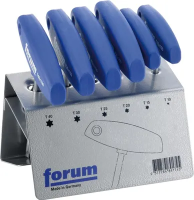 Obrázek produktu pro Fórum Screwdr. Torx T-rukojeťT 10-40 ve stojanu , 4317784891745