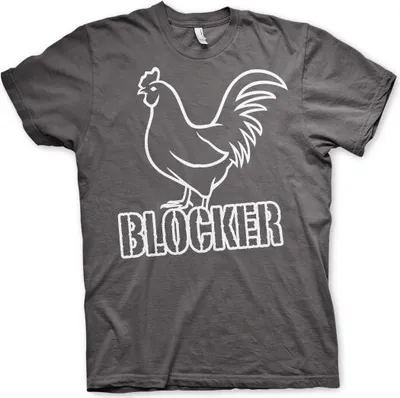 Produktbild von Cockblocker T-Shirt - Small - Dark-Grey