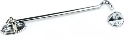 Produktbild von kurzer Sturmhaken 150 mm mit Ösenplatte, für Tor, Tür, Fenster, Luken