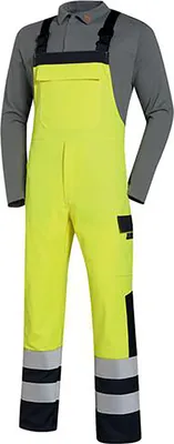 Produktbild von uvex Latzhose multifunction high vis gelb, warngelb Gr. 64, 66