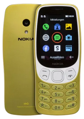 Produktbild von Nokia 3210 4G mit Netzteil y2k gold