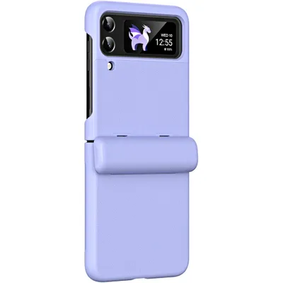 Produktbild von Handyhülle für Samsung Galaxy Z Flip 4 5G mit Displayschutz Scharnierschutz Kratzfest Stoßfest Hülle Lila